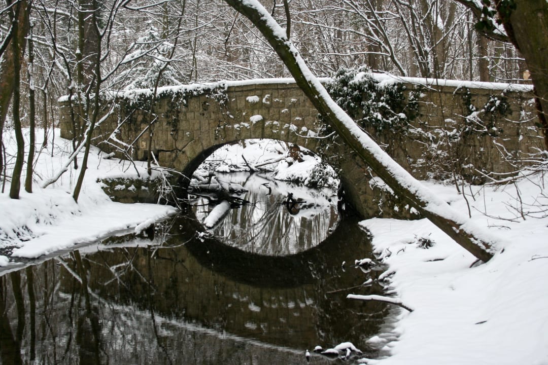 Winterstimmung im Schlosspark Schloss Schönau