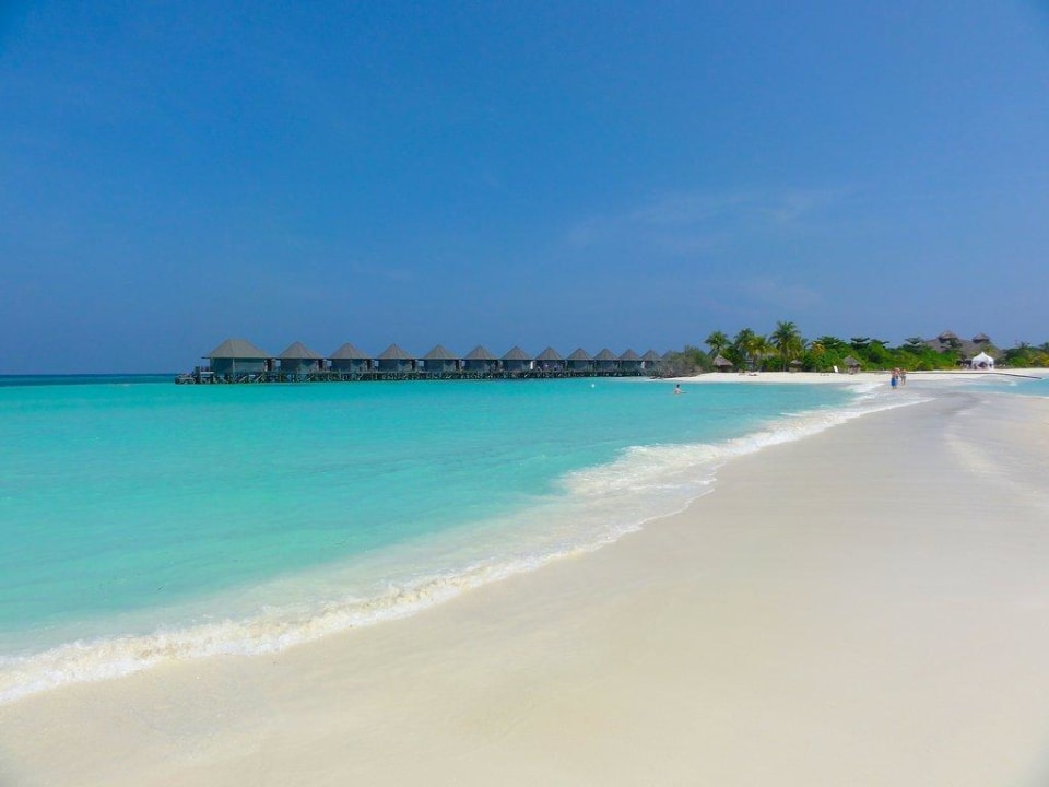 Landzunge im Bereich Wasservillen Kuredu Island Resort & Spa