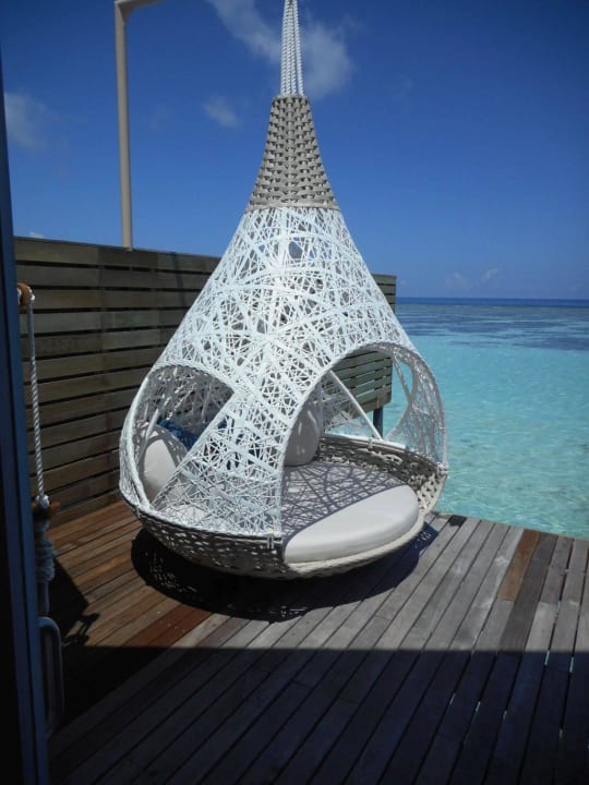 Kokon auf Terrasse mit Blick aufs Meer LUX South Ari Atoll