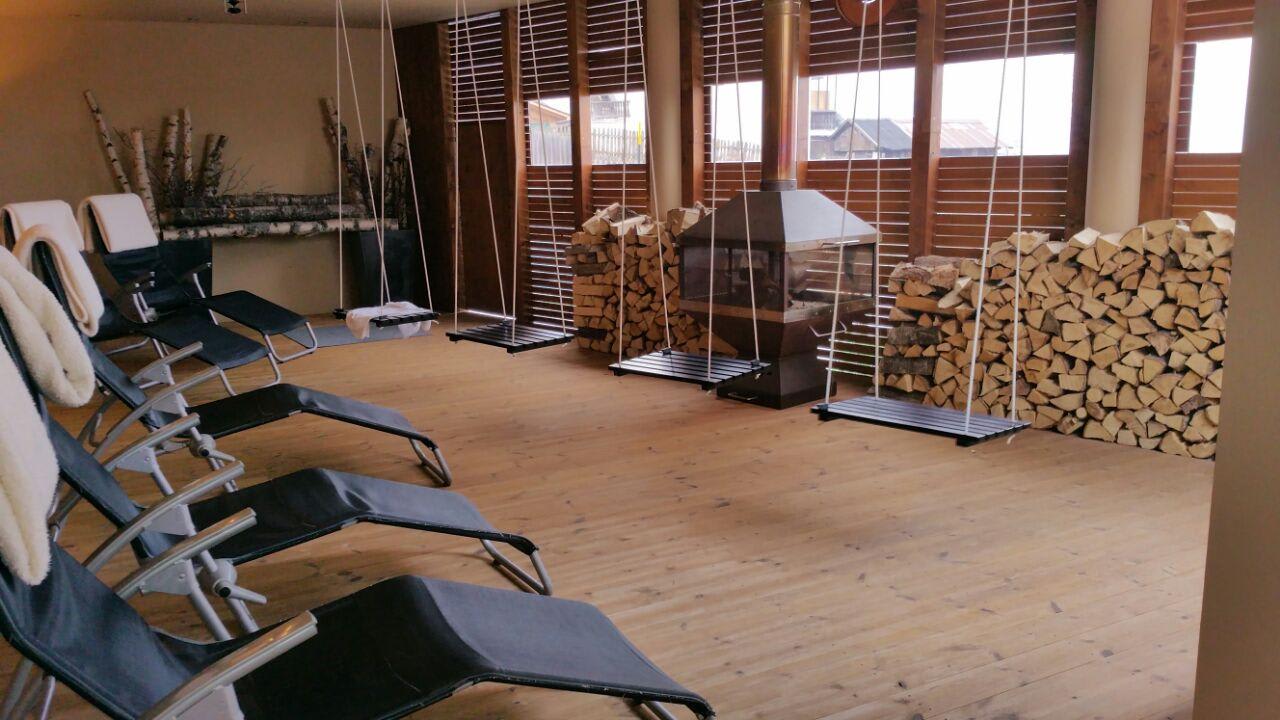 Ruheraum im Freien Hotel Chalet Mirabell