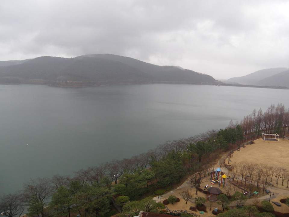 Blick vom Balkon Hyundai Hotel Gyeongju