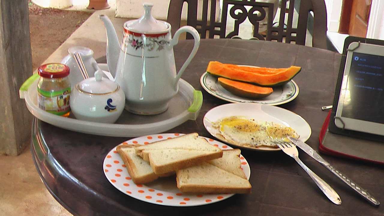 Toastbrot + Spüiegeleier Sakura Hana Gästehaus