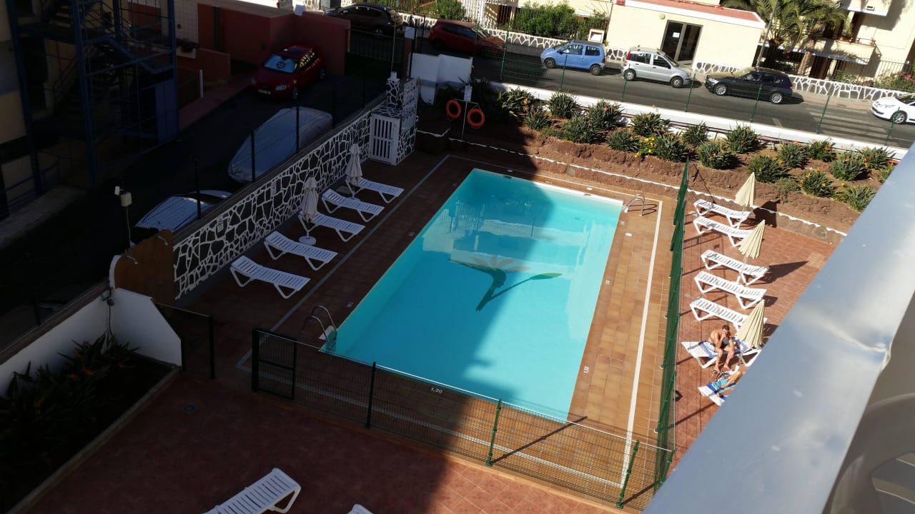 Blick vom Balkon Apartments Strelitzias