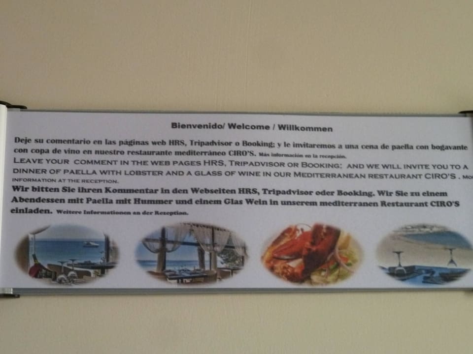 Das besagte Schild... Hotel Santa Ponsa Pins