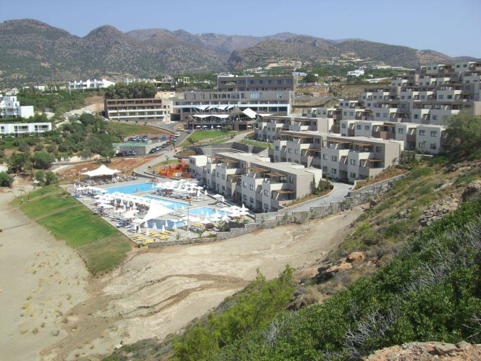 Blick vom Felsen Atlantica Mikri Poli Crete