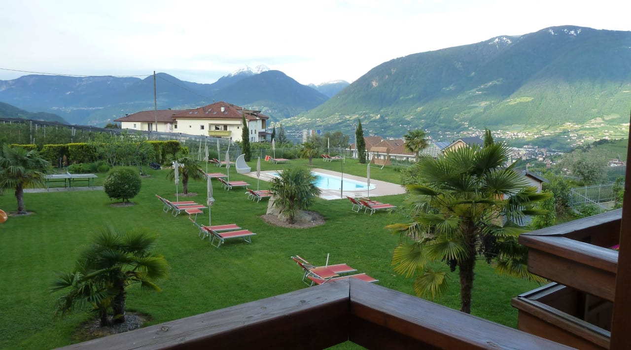 Blick vom Balkon Alpenpalais Kröll