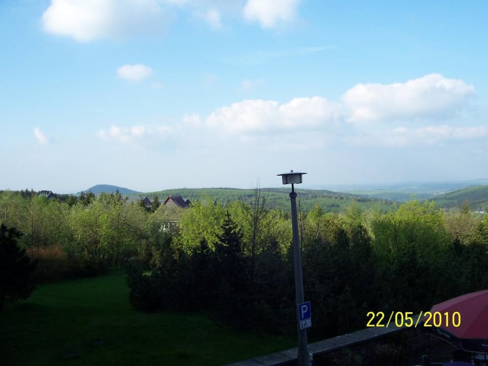 Blick vom Balkon 1. OG Hotel Lugsteinhof