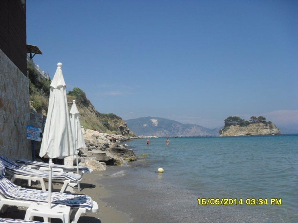 Bardzo wąska plaża ZANTE SUN RESORT & SPA