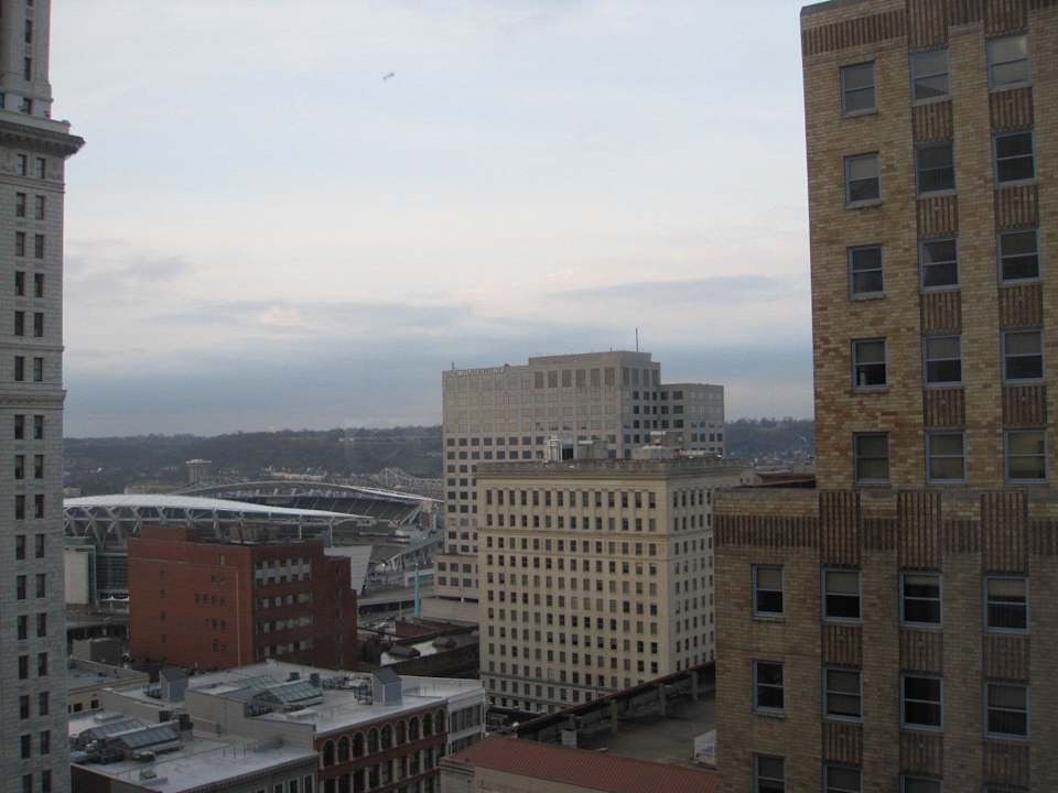 Ausblick aus der Fensterfront Hotel The Westin Cincinnati