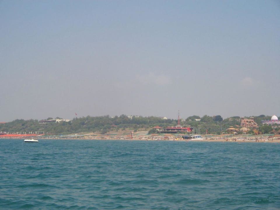 Strandansicht vom Meer aus Grand Seker Hotel