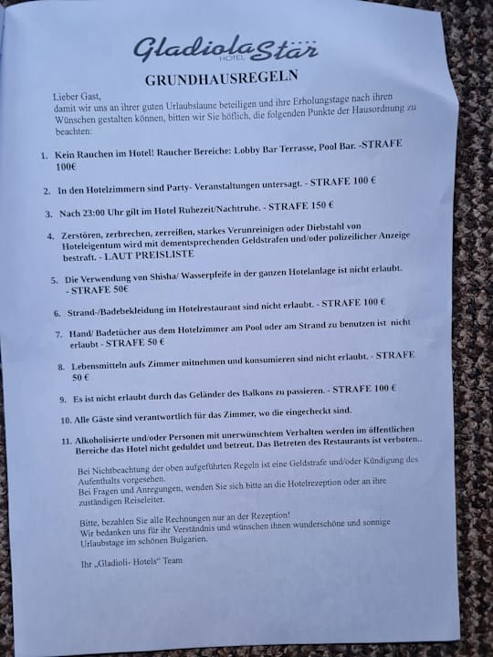 Sonstiges Hotel Gladiola Star