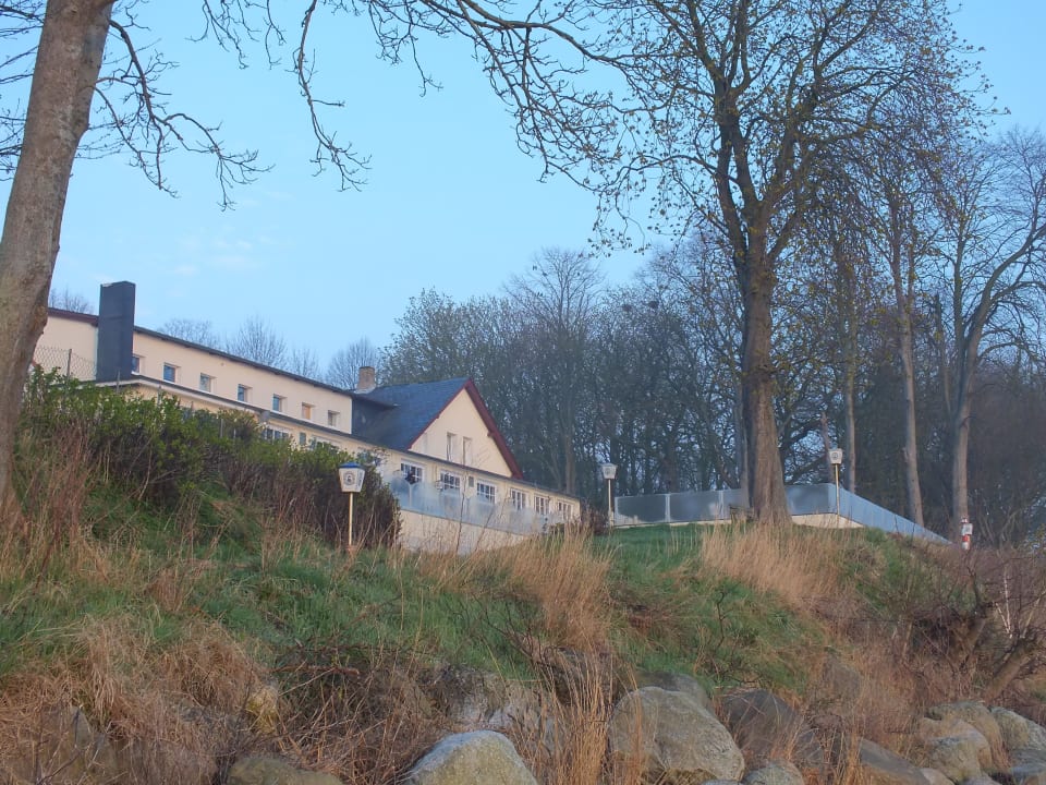 Blick zurück zum Hotel Strandhotel Steinberghaff