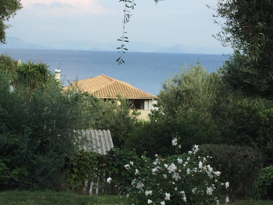 Blick aus unserem Bungalow Zimmer Aeolos Beach Resort