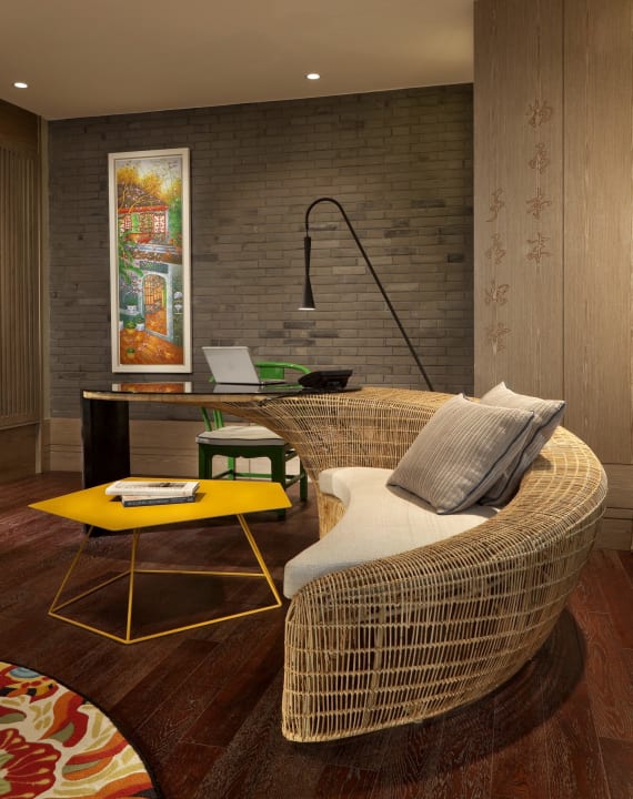 Iconic grey Shanghai Shikumen bricks Hotel Indigo Shanghai on the Bund