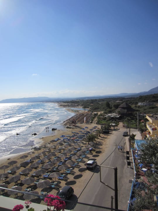 Aussicht von der Dachterrasse Hotel Corissia Princess