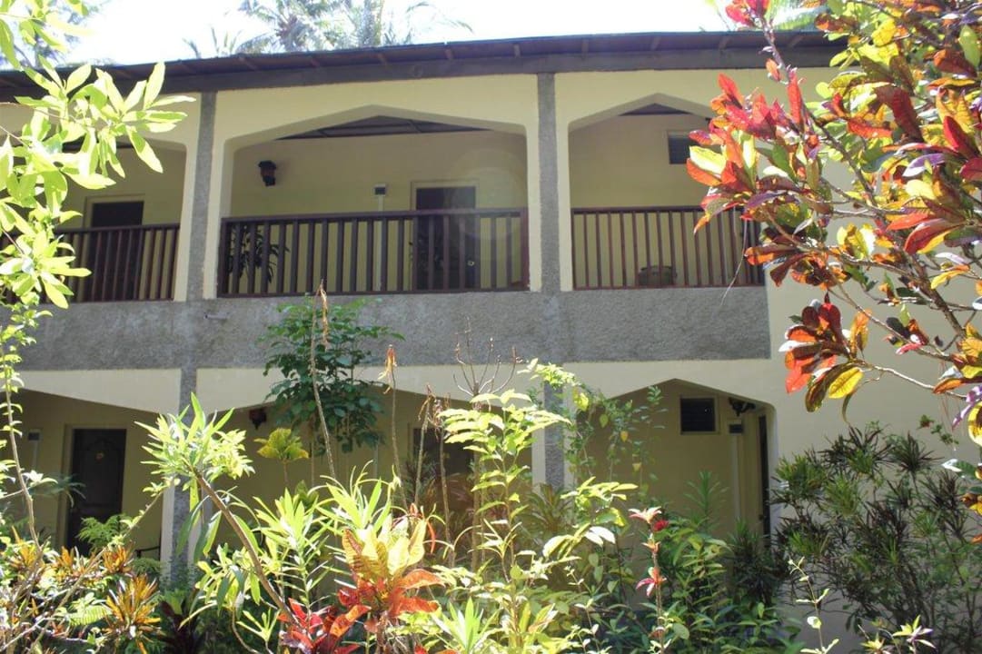 Blick auf die Zimmer Biyadhoo Island Resort