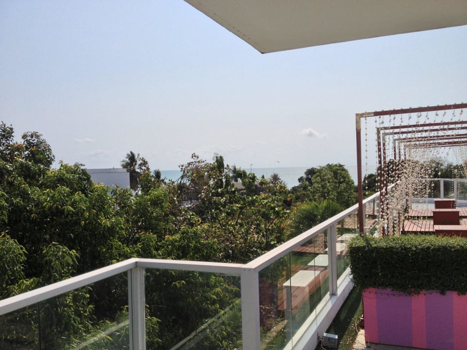 Blick von der Dachterrasse Richtung Meer Hotel The Sea-Cret Hua Hin