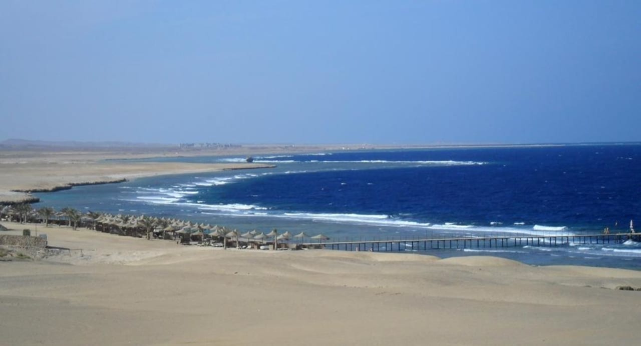 Ausblick vom Hotelturm Richtung Norden Steigenberger Coraya Beach - Adults only