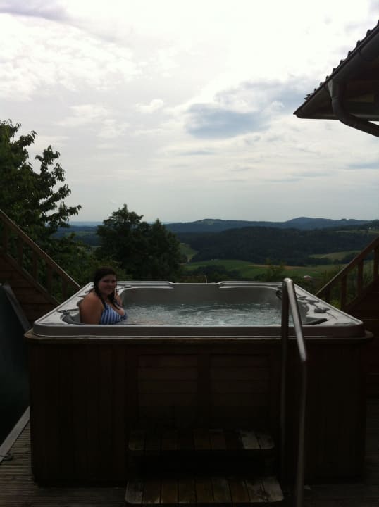 Privater Außenwhirlpool Thula Wellnesshotel Bayerischer Wald