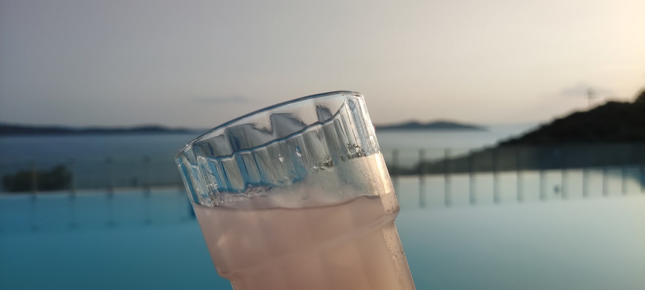 Ausblick Akrathos Beach Hotel