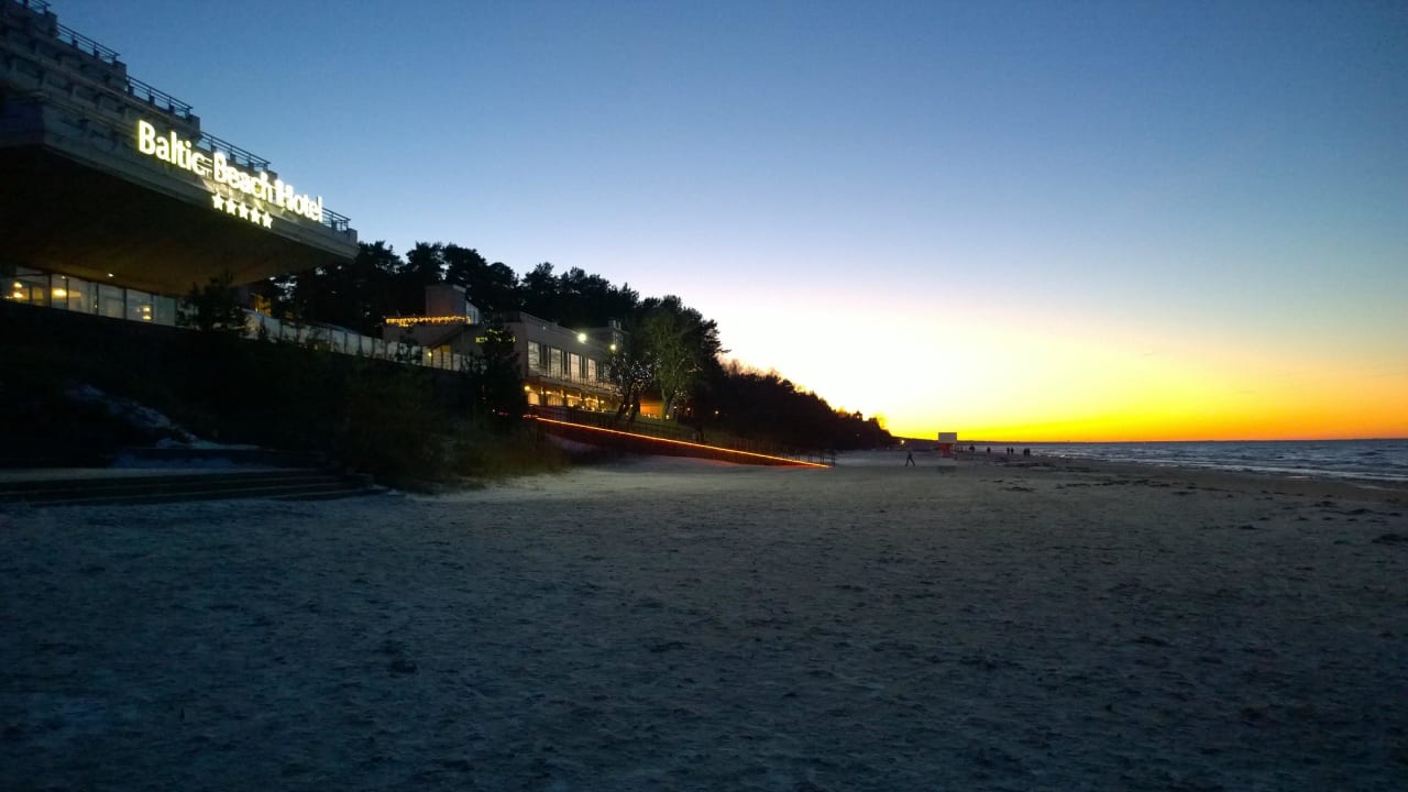 Sun down  on the beach Baltic Beach Hotel and Spa Luxury