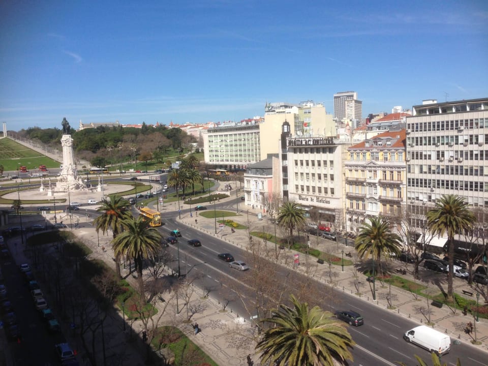 Unser Ausblick nach links  Hotel Marques de Pombal