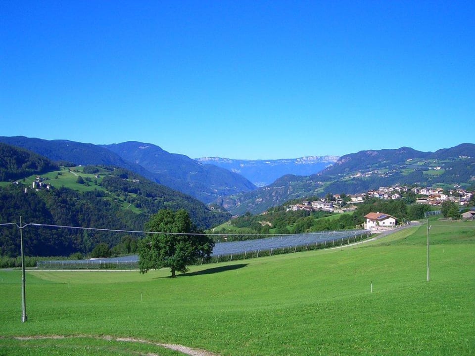 Blick von der Wieser direkt vor der Wohnung Funtnatscherhof