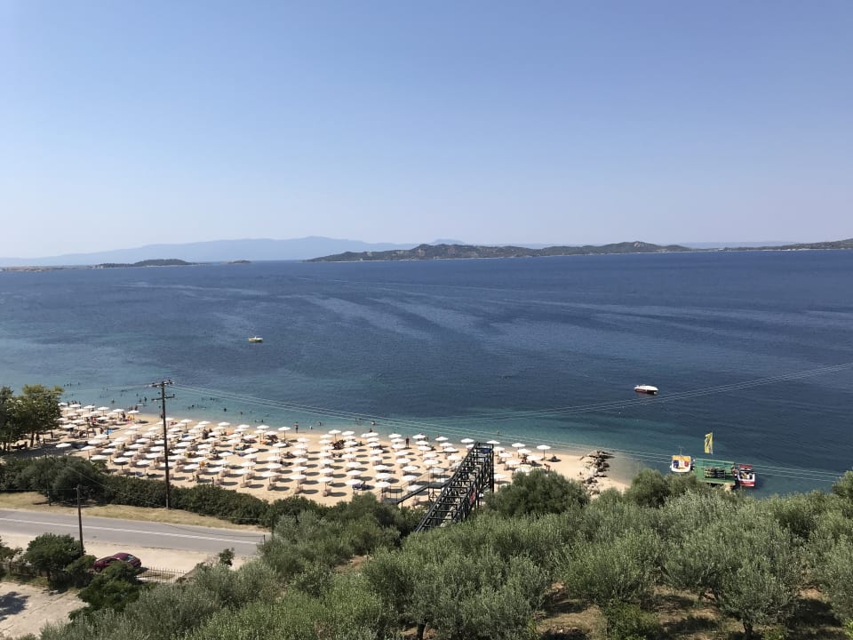 Ausblick Akrathos Beach Hotel