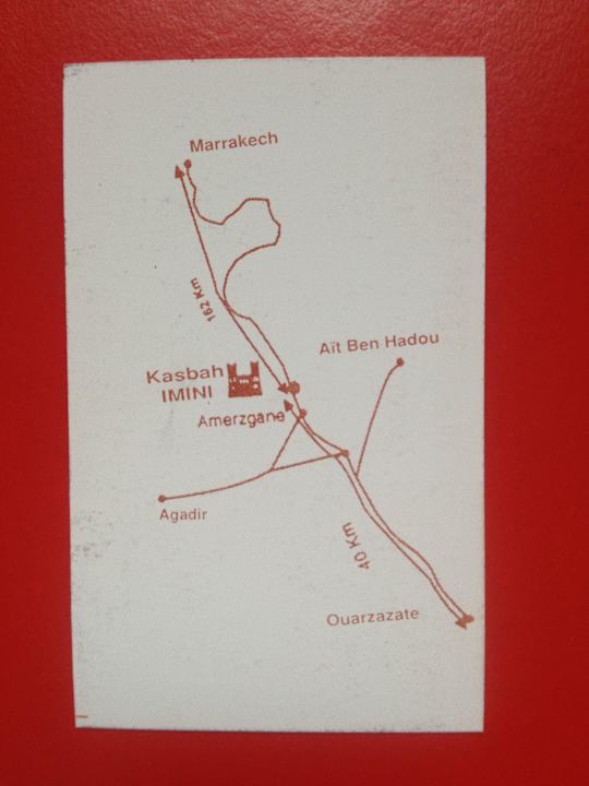 Karte - Wegbeschreibung Hotel Kasbah Imini