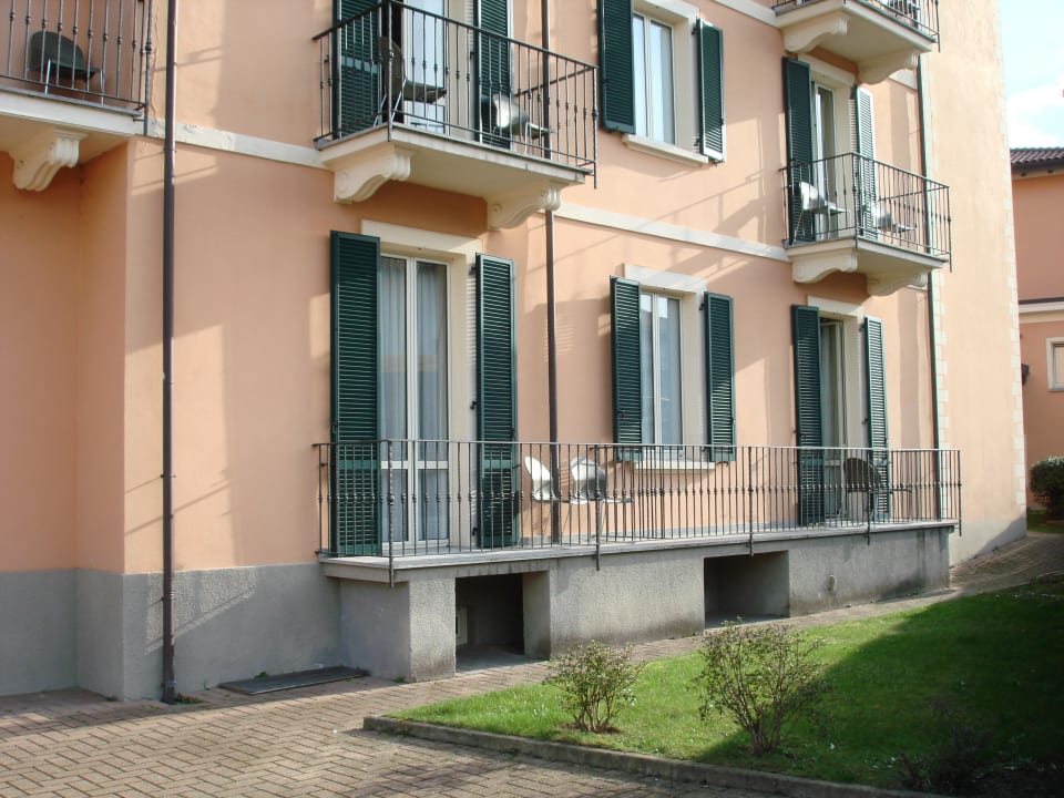 Hinterhofansicht Hotel Santanna