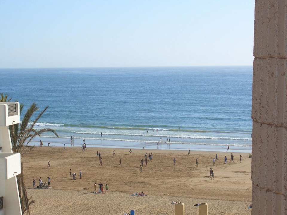 Blick auf den Strand Atlas Amadil Beach Hotel
