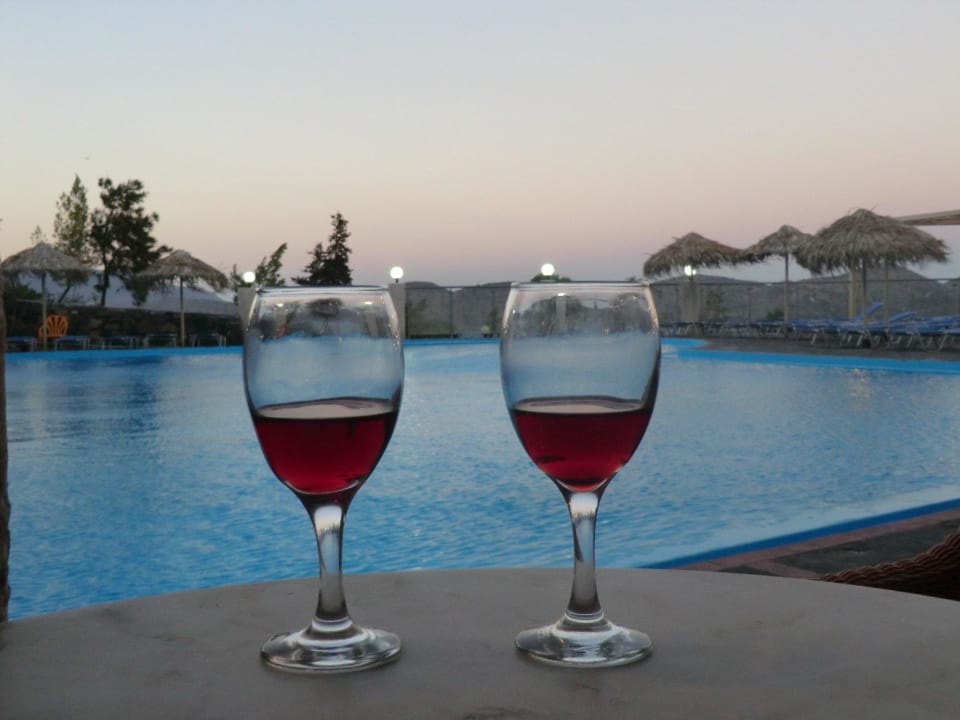 Dämmerung am Pool Elounda Residence Resort & Waterpark