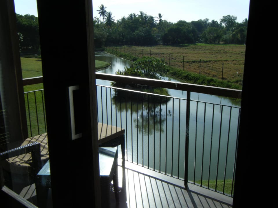 Ausblick auf Anlage mit Teich Kithala Resort
