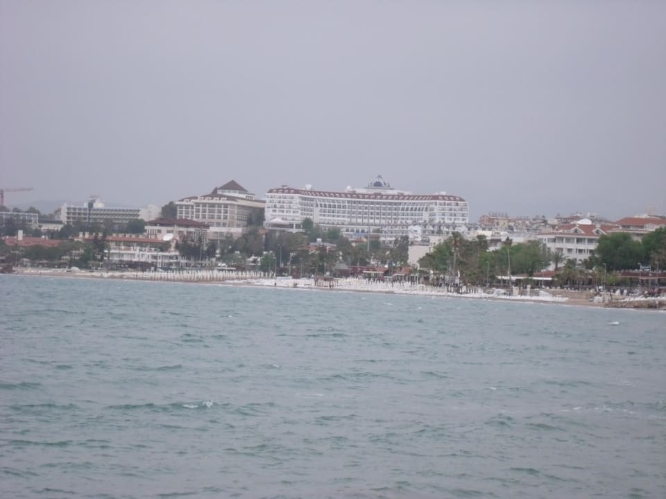 Aussicht von der Altstadt Side auf das Hotel Side Prenses Resort & Spa
