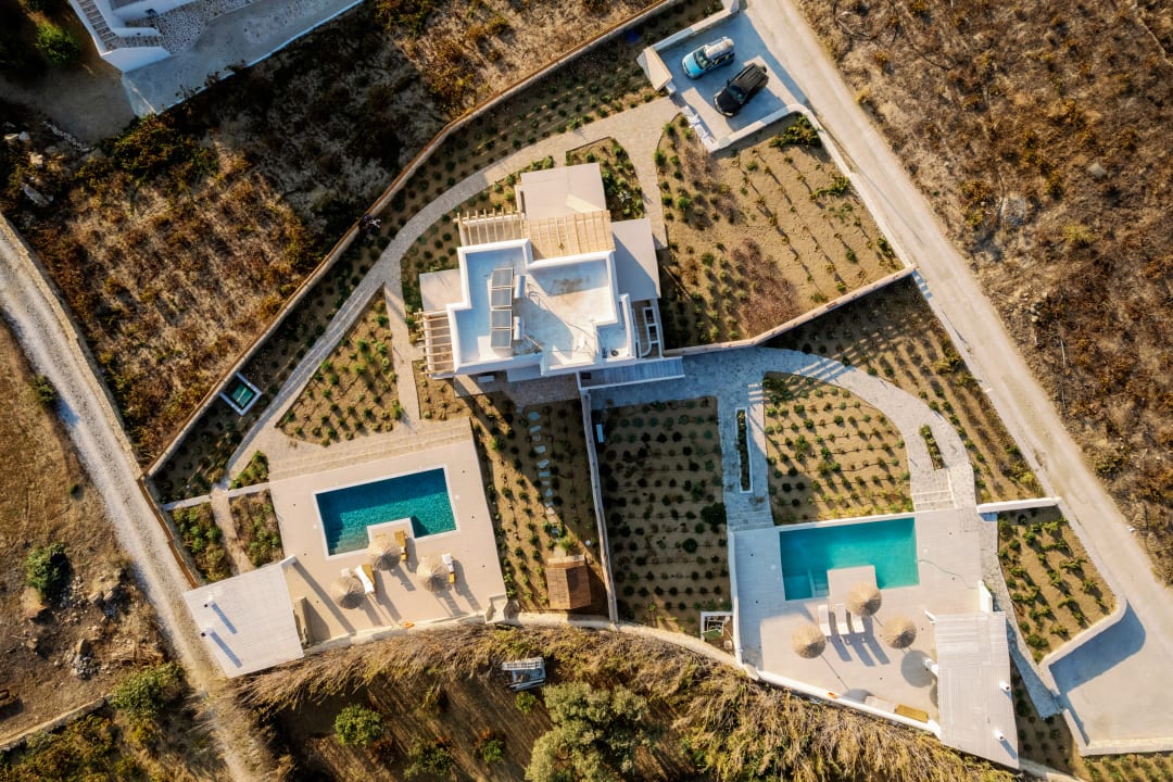 Außenansicht Villa Finest Beach front villas at Orkos beach