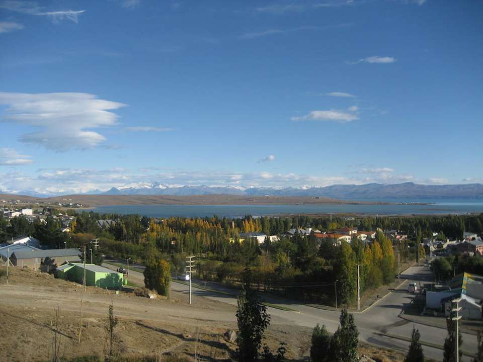 Blick vom Hotel auf den Lago Argentino Hotel Esplendor Calafate