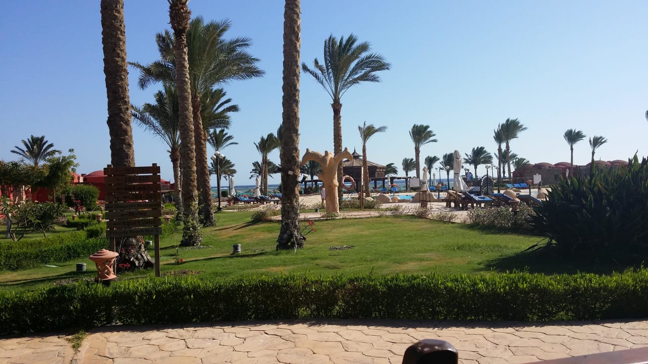 Ausblick vom Restaurant Swisstouch Oriental Resort Marsa Alam