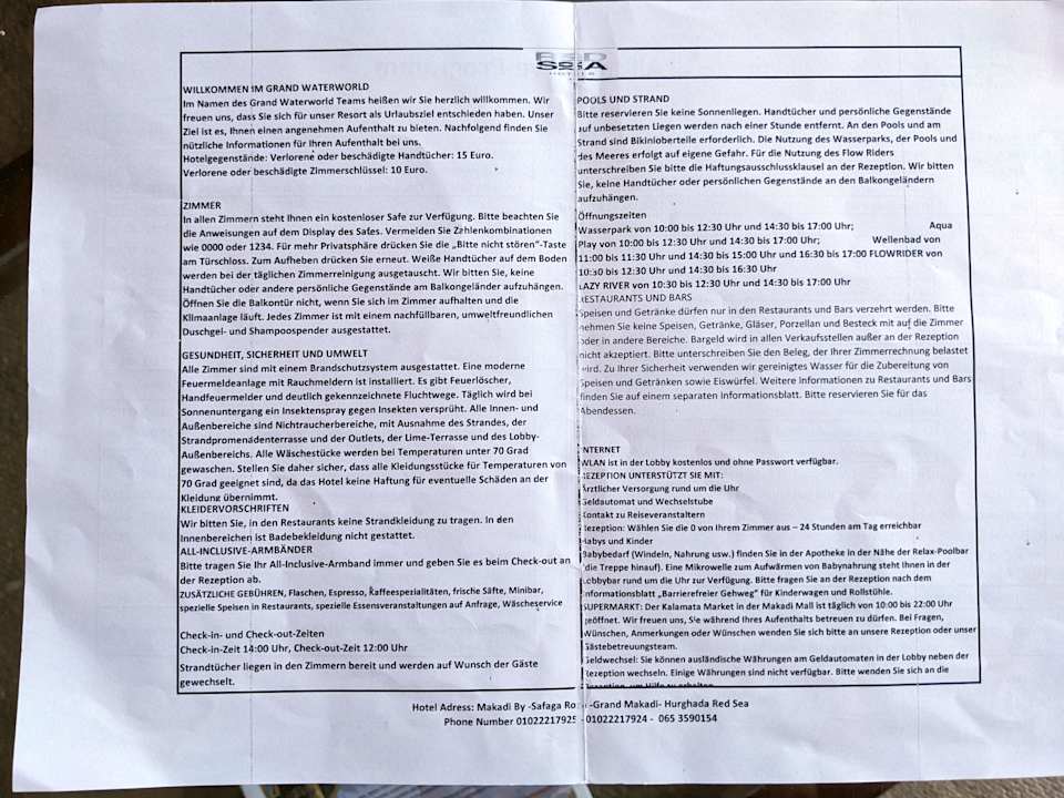 Sonstiges Grand Waterworld Makadi & Family Star Makadi