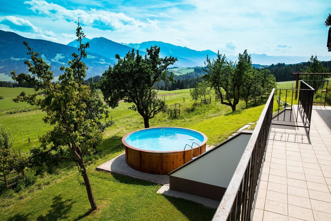 Außblick von der Terrasse Ferienwohnungen Plattnerhof
