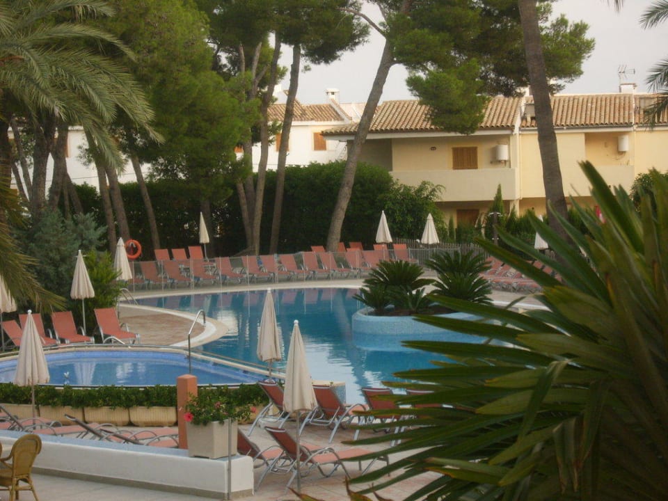 Poollandschaft am Abend Aparthotel Ivory Playa
