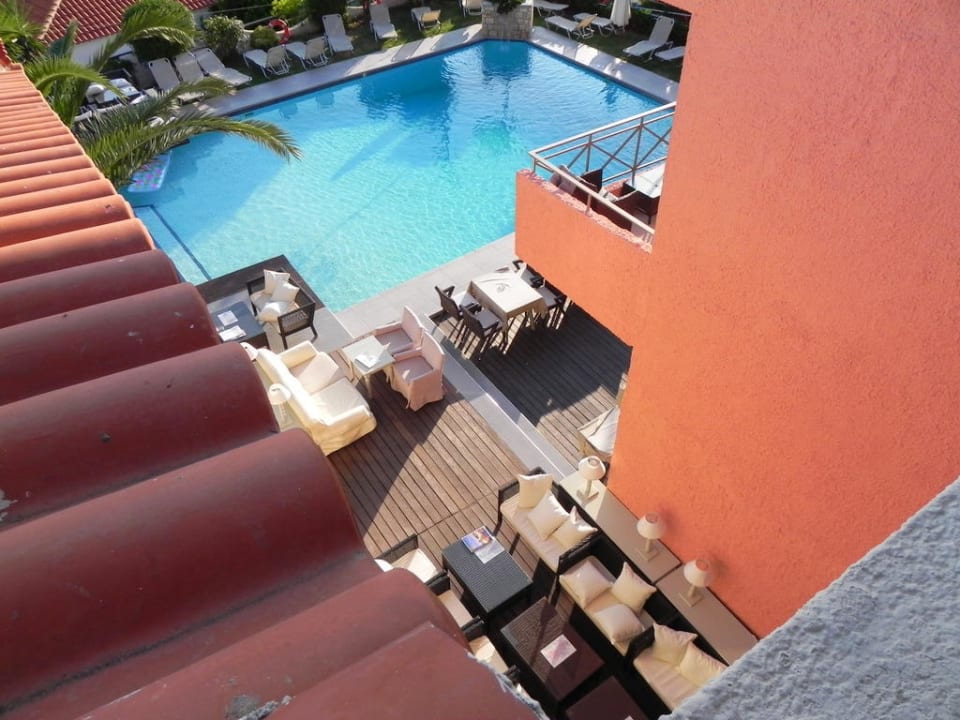 Blick vom Balkon Hotel Sandy Bay