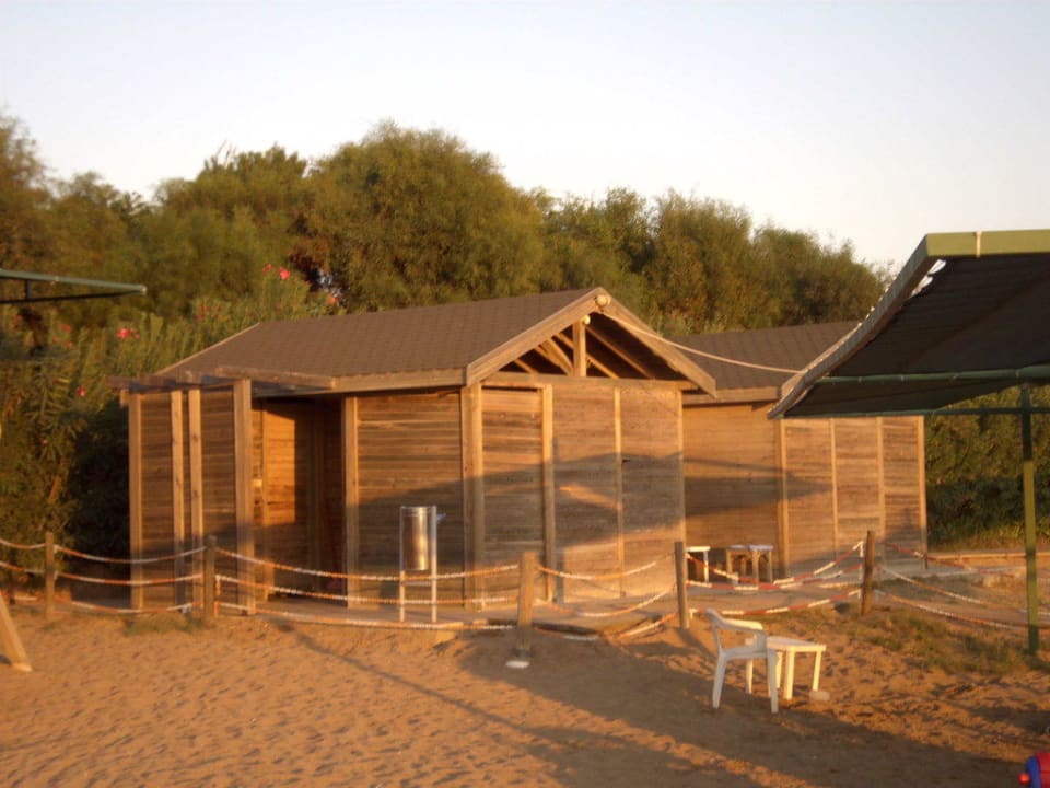 Toiletten und Umkleiden am Strand Trendy Aspendos Beach Hotel