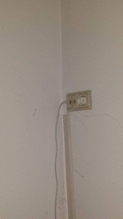 Steckdose auf Augenhöhe Hotel Packhaus