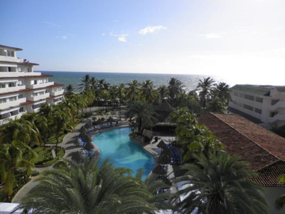 Ausblick von der Terrasse Hotel Isla Caribe Beach