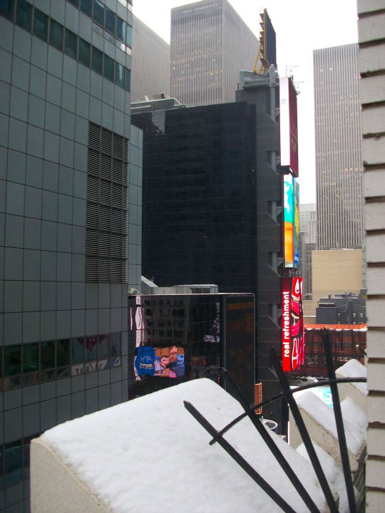 Blick aus dem Fenster Hotel Edison