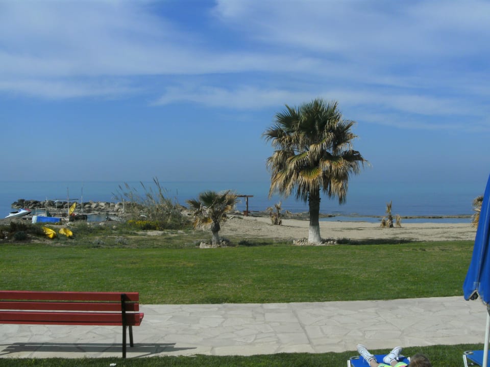 Blick aus dem Zimmer 731 zum Strand Kefalos Beach Holiday Village