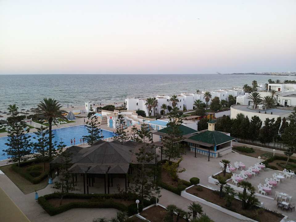 Taken from my room: swimming pool and bar  Hotel Amir Palace