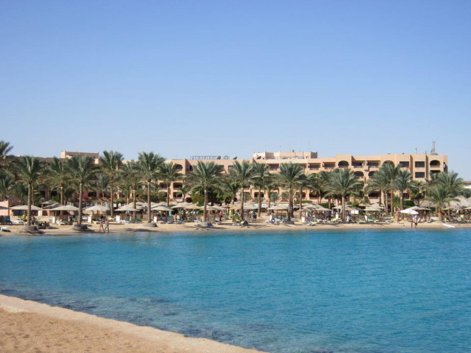 Aussicht auf Hotel und Strand Continental Hotel Hurghada