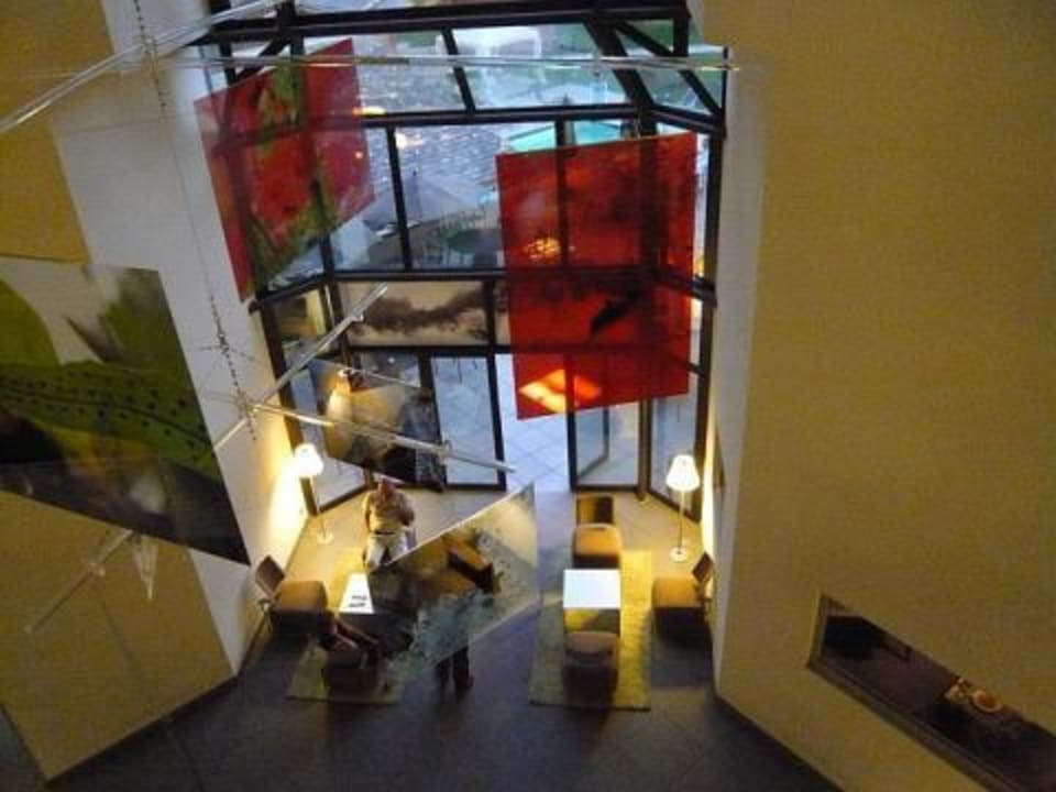 Blick zur Lobby Hotel Les Aiglons