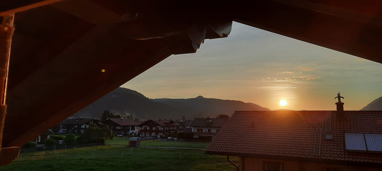 Ausblick Ferienwohnung Alpenklang